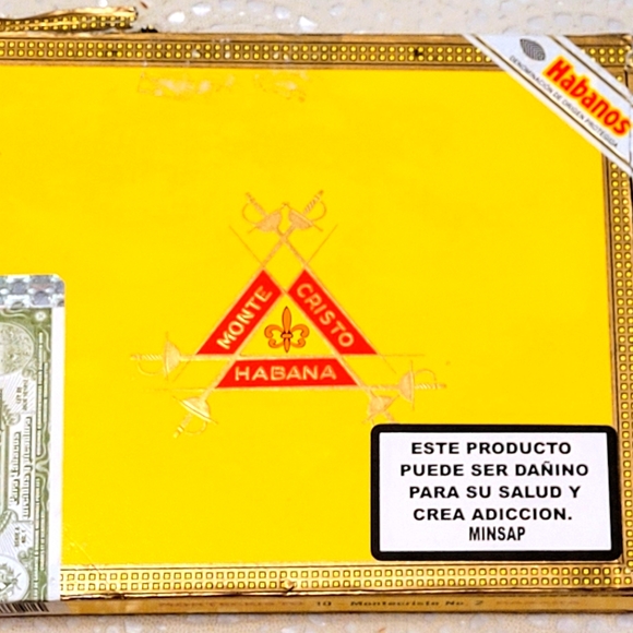 Authentic Wooden Cuban Montecristo Box only - Picture 1 of 6